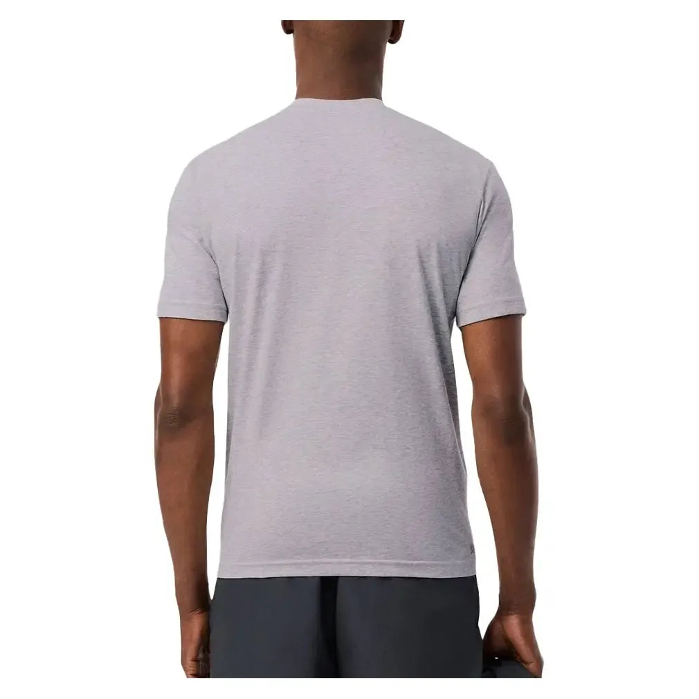 Men's Core Poly/Cotton Classic Tennis Top Silver Grey Chine