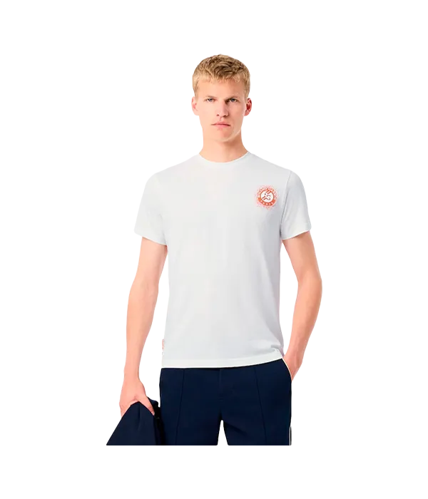 Camiseta Lacoste Roland Garros White 2025