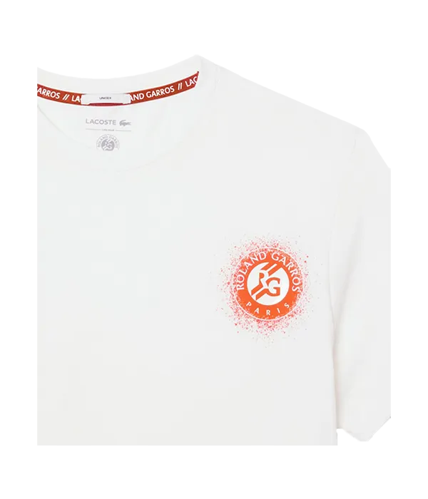 Camiseta Lacoste Roland Garros White 2025