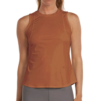 Women's Performance Tennis Tank-Apparel-Thrive Societe-TK4022120-NUTSHELL-Tennis Express