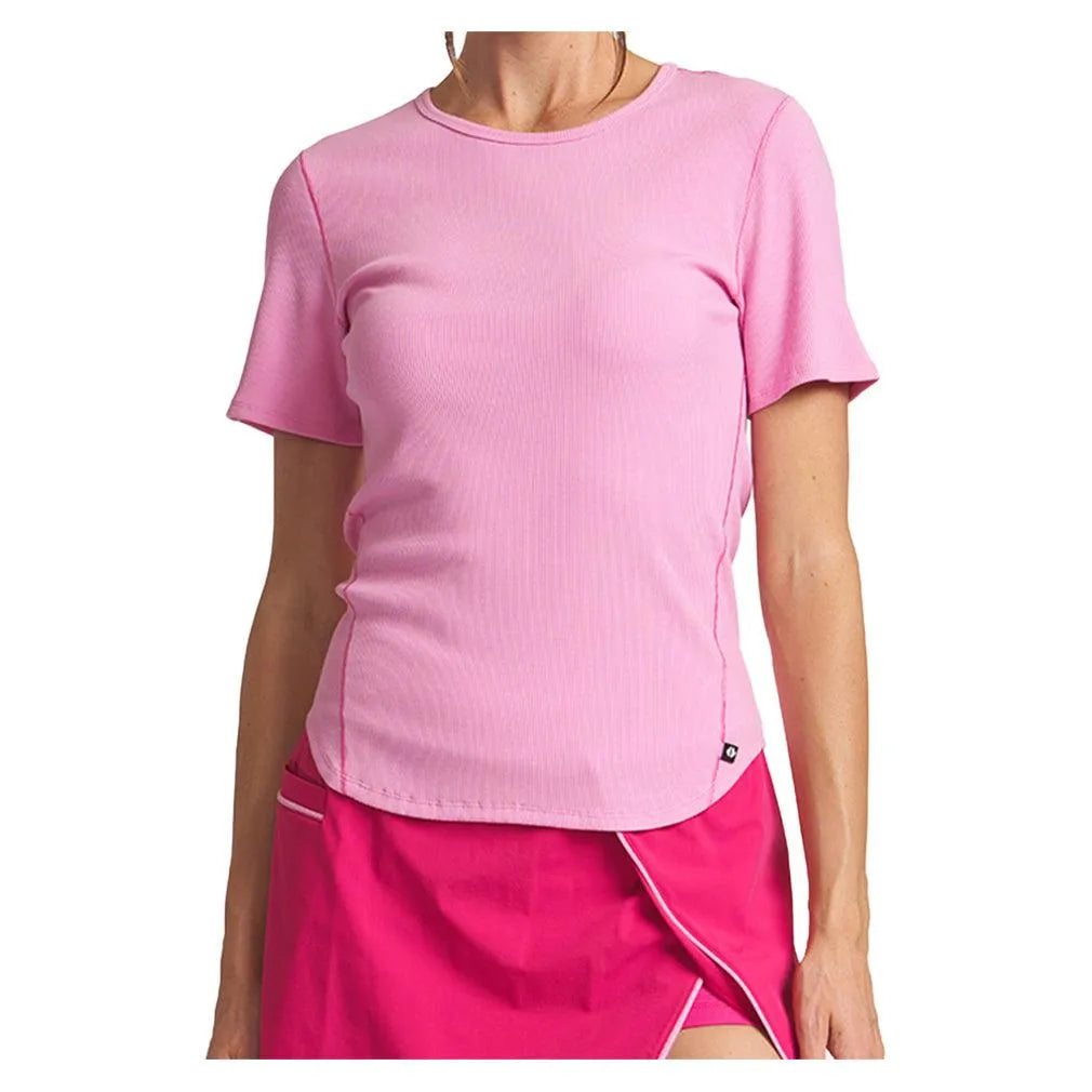 Women's Essential Ladder Stitch Tennis Top Azalea-Apparel-Thrive Societe-TK4083268-AZAS25-3-Tennis Express
