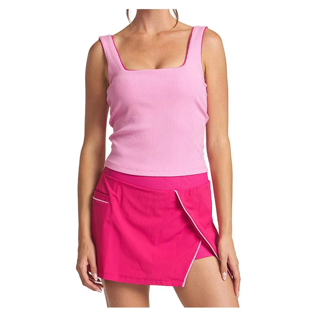 Women's Piped Square Neck Tennis Tank Azalea-Apparel-Thrive Societe-TK4089268-AZAS25-3-Tennis Express
