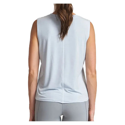 Women's Contrast Stitch Muscle Tennis Tank Bay Blue