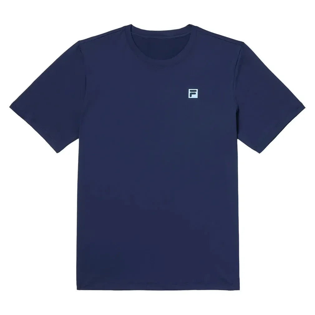 Men's Volley Solid Core Tennis Top White-Apparel-Fila-TM511118-400-Tennis Express