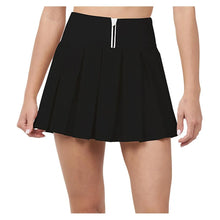 Women's Endure Piped Pleated Tennis Skort Black-Apparel-Thrive Societe-TM7011024-BLKS25-3-Tennis Express