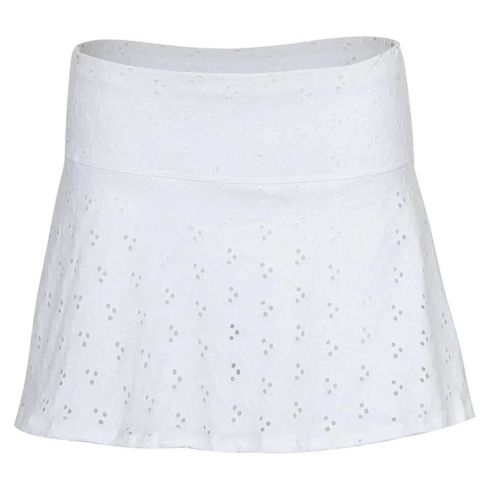 Women's Varsity Tennis Skort White-Apparel-Bobbe-TRC-VS-2001-Tennis Express