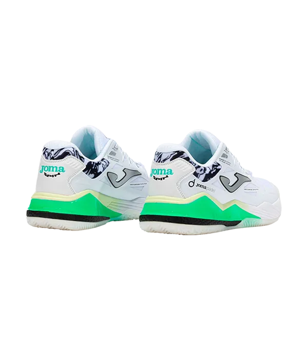Padel Shoes Joma Spin Men 2502 White/Green 2025