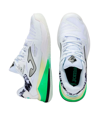 Padel Shoes Joma Spin Men 2502 White/Green 2025