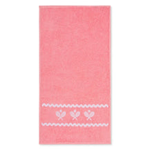 Swift Terry Towel w/ Scalloped Racquets-Accessories-Ame and Lulu-TTWL-1-Pink-Tennis Express