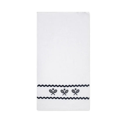 Swift Terry Towel w/ Scalloped Racquets-Accessories-Ame and Lulu-TTWL-1-Tennis Express
