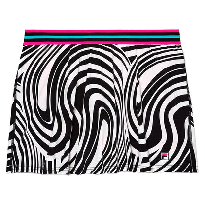 Women's Tie Breaker High Waist Tennis Skort-Apparel-Fila-TW31C982-S23-019-1-Tennis Express