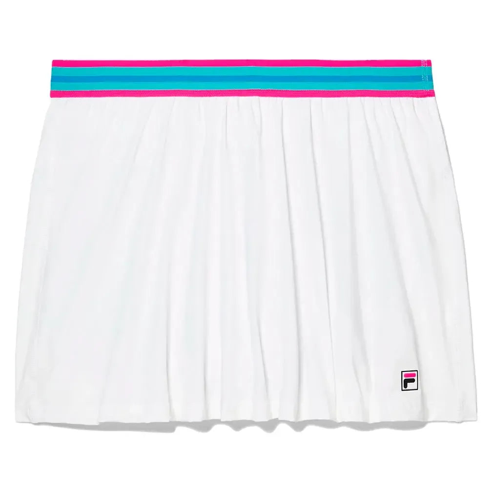Women's Tie Breaker High Waist Tennis Skort-Apparel-Fila-TW31C982-S23-100-1-Tennis Express