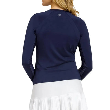 Women's Legend Long Sleeve Tennis Raglan Navy Blue
