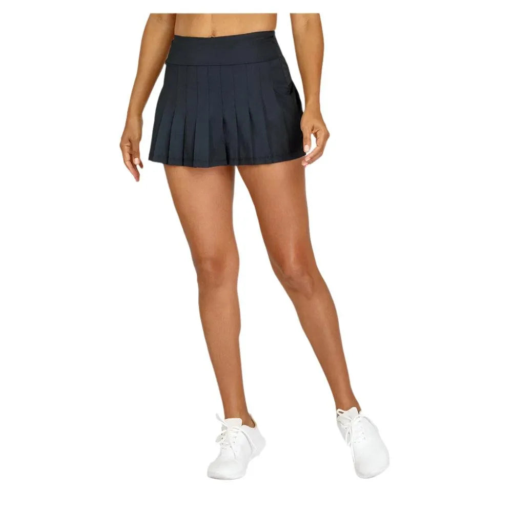 Women's Jillian 13.5 Inch Pleated Tennis Skort Onyx-Apparel-Tail-TX6582-9003F22-3-Tennis Express