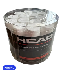 Tambor Overgrips HEAD Padel Pro Perforado White (x60)