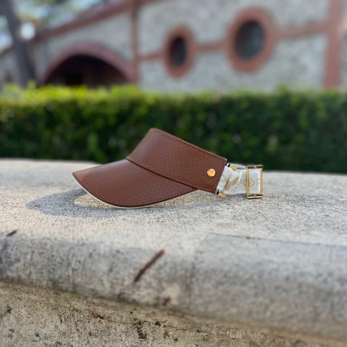 Fenix Sportier The Leather Visor - Tan & Gold