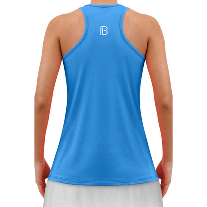 Picckleball Bella Racerback Tank Electric Blue