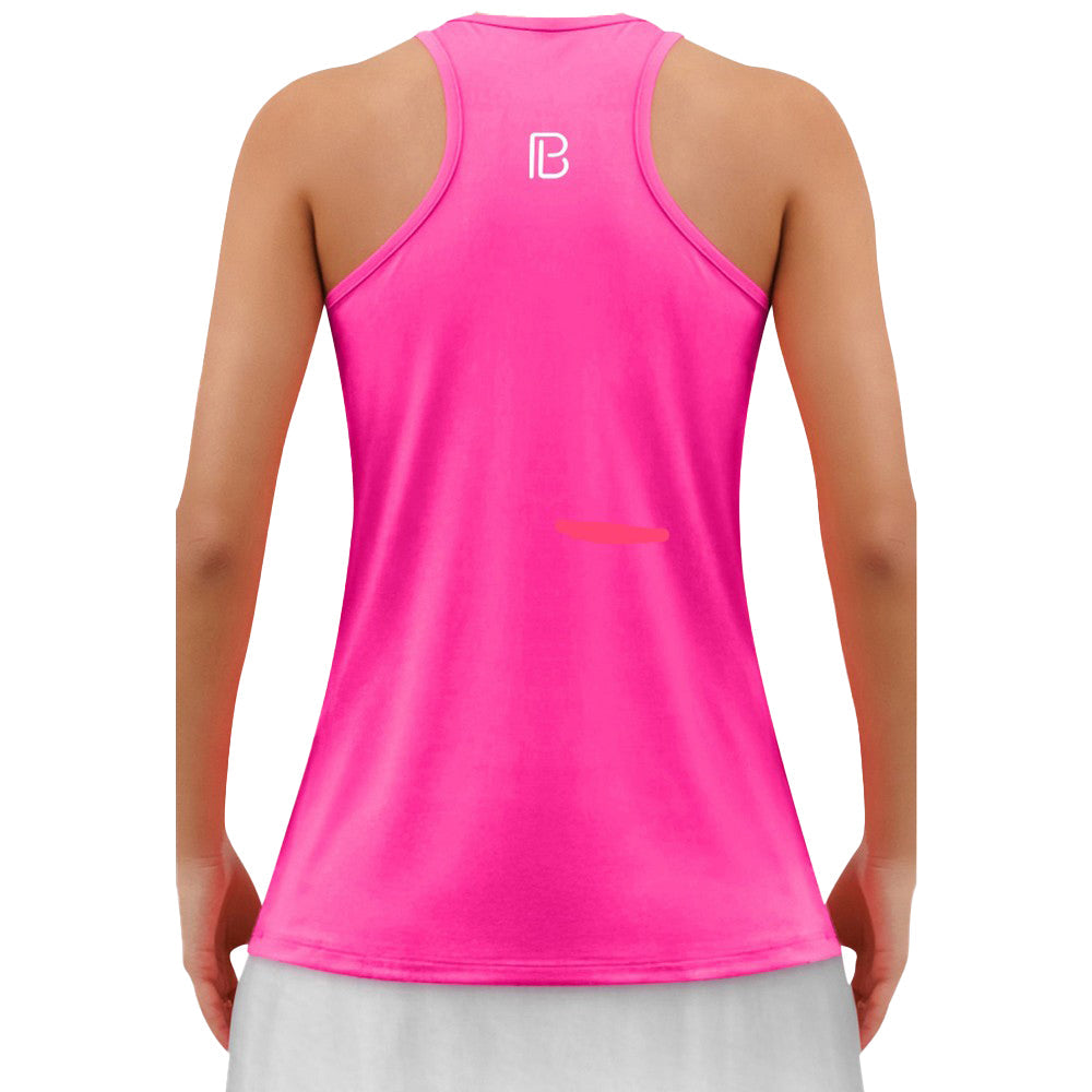 Picckleball Bella Racerback Tank Hot Pink