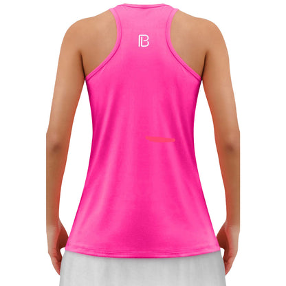 Picckleball Bella Racerback Tank Hot Pink