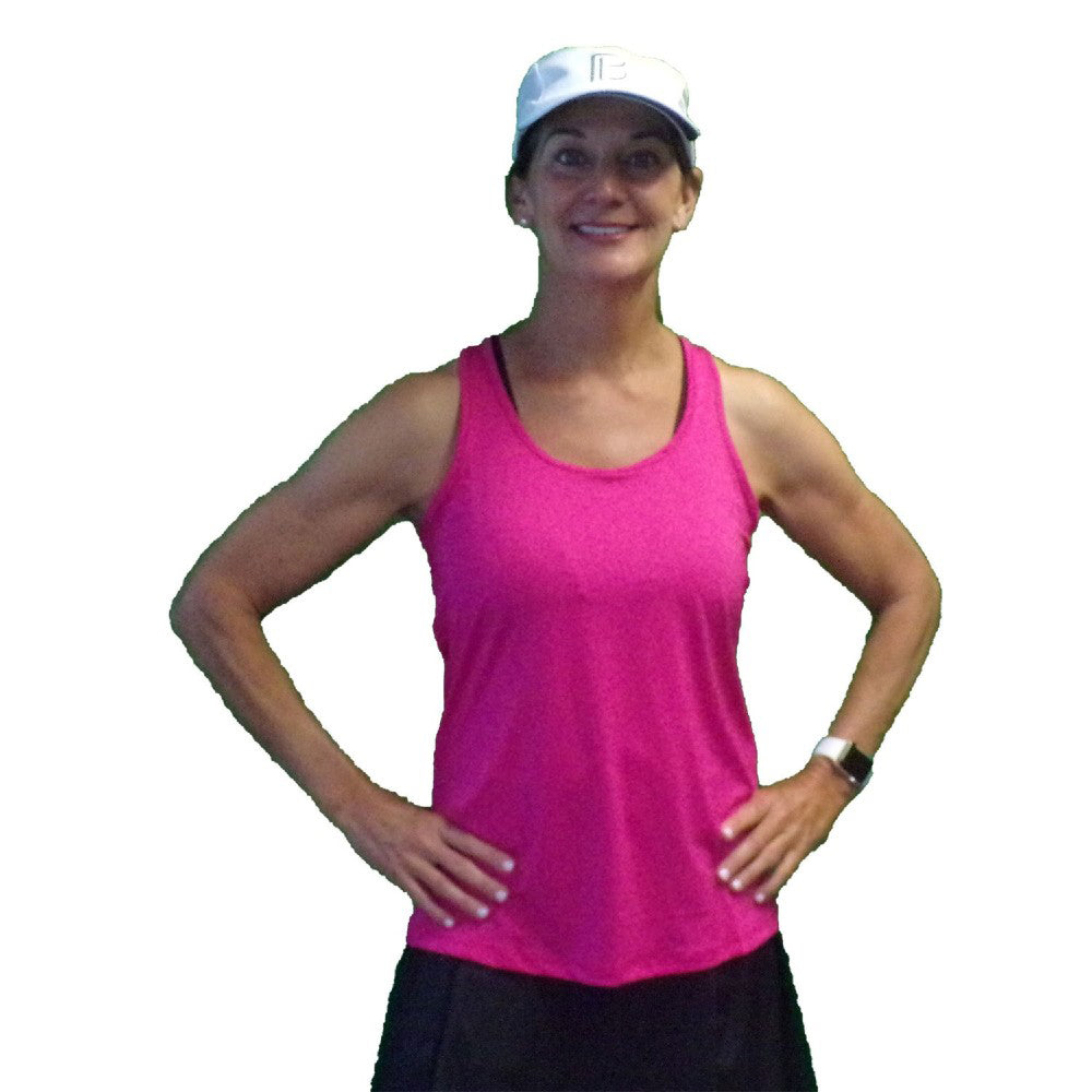 Picckleball Bella Racerback Tank Pink