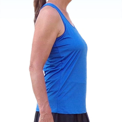 Picckleball Bella Racerback Tank Royal Blue