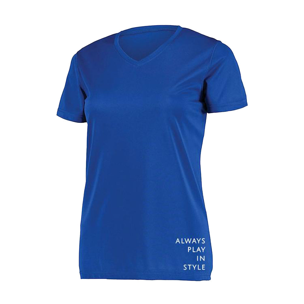 Picckleball Bella Short Sleeve V-neck Tee Royal Blue