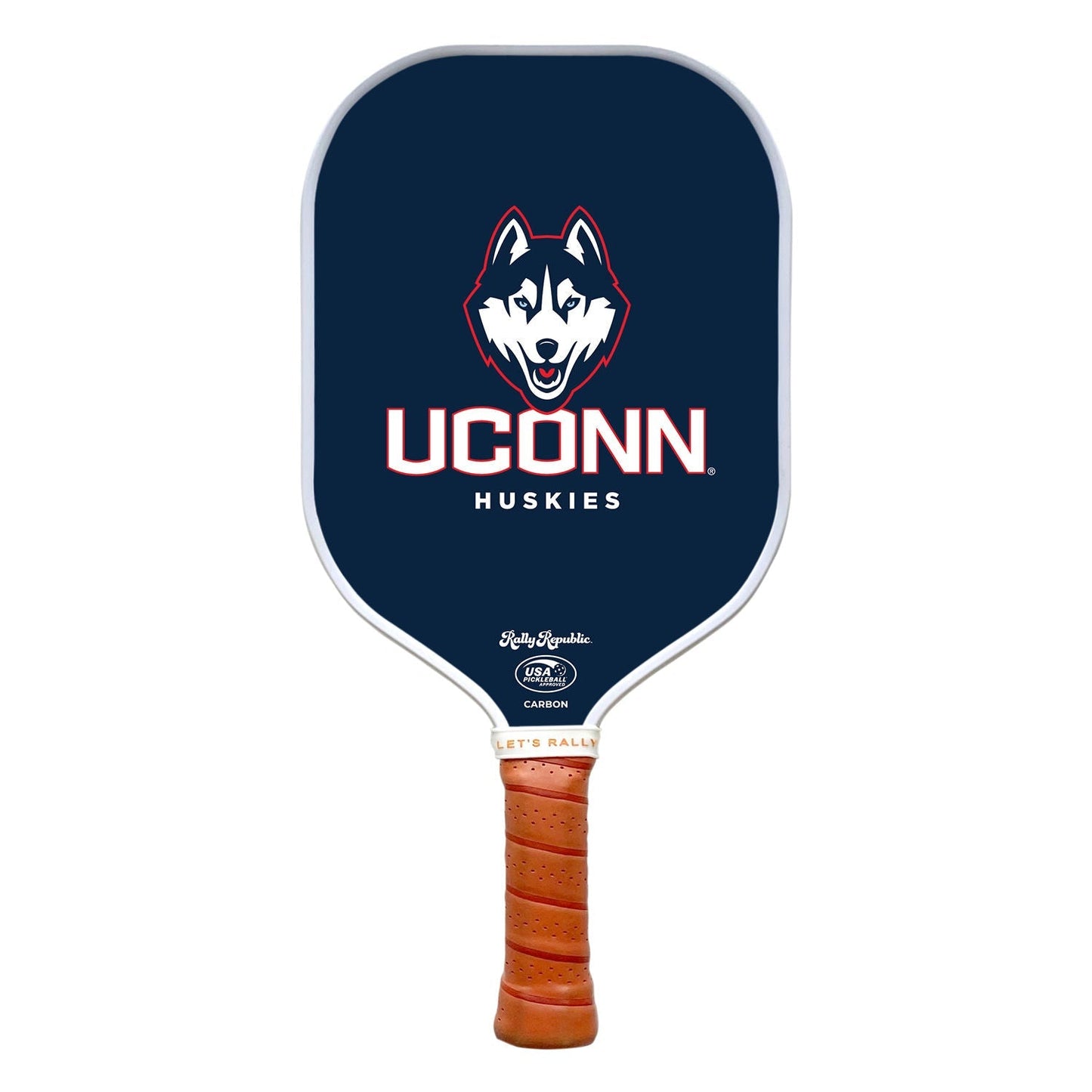Rally Republic PIckleball Paddle - UCONN Huskies Navy Husky Mark