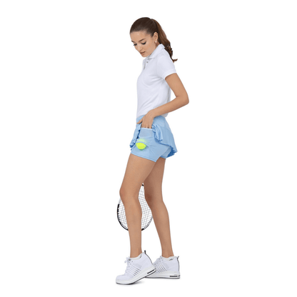 inPhorm NYC inPhorm 13 1/2" Classic Pleated Skirt - Bluebell