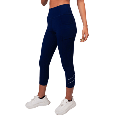 inPhorm NYC Zone Capri Legging - Ink/Silver