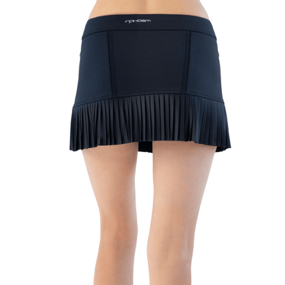 inPhorm NYC Tennis Classic 13 1/2" Pleated Skirt - Black