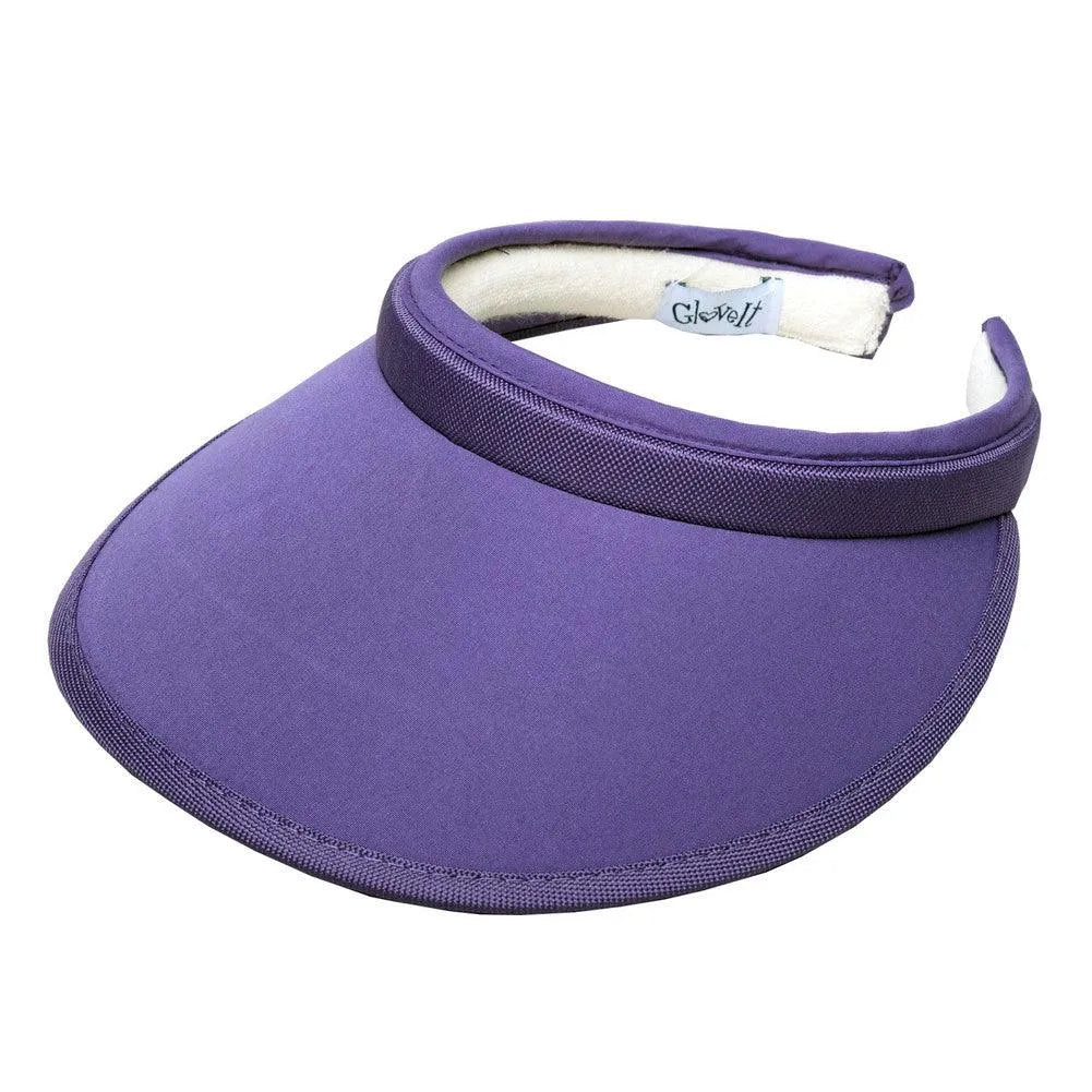 Women's Solid Clip-On Visor-Apparel-Glove It-V2-B-Purpul-Tennis Express