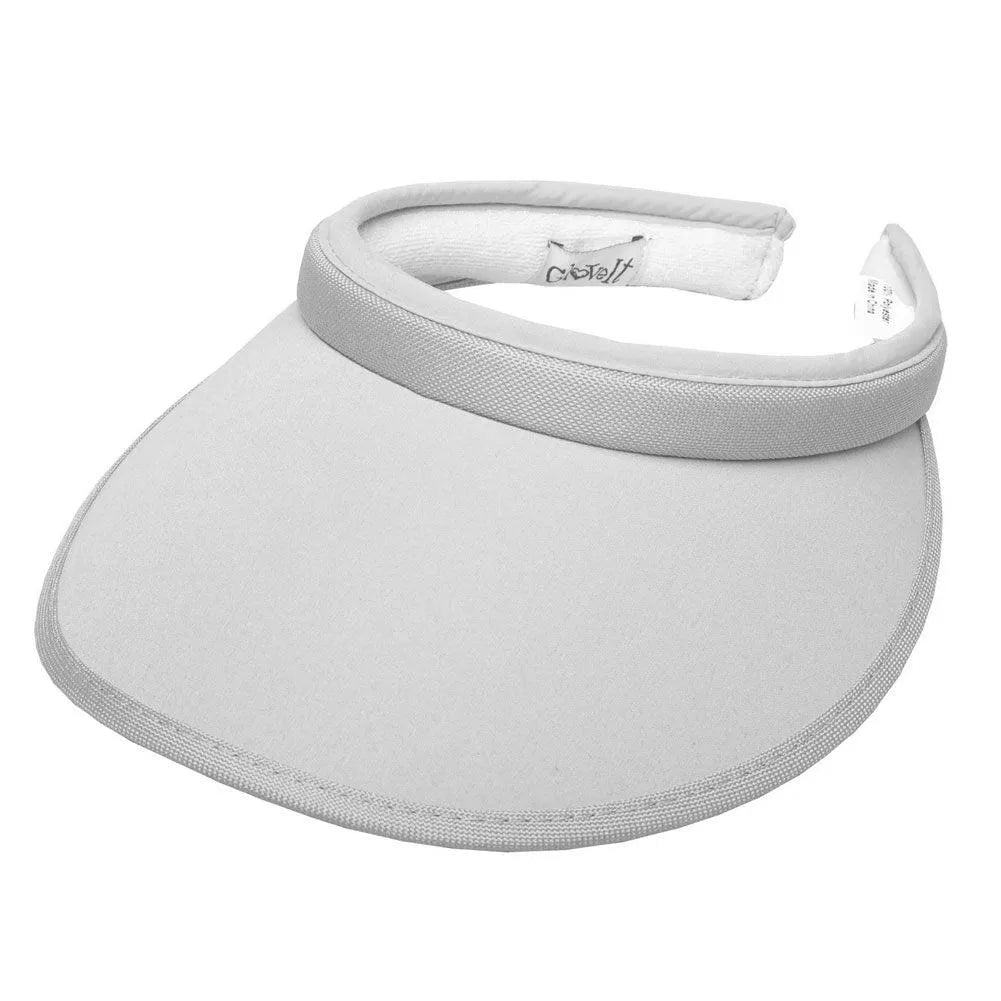 Women's Solid Clip-On Visor-Apparel-Glove It-V2-B-W-Tennis Express