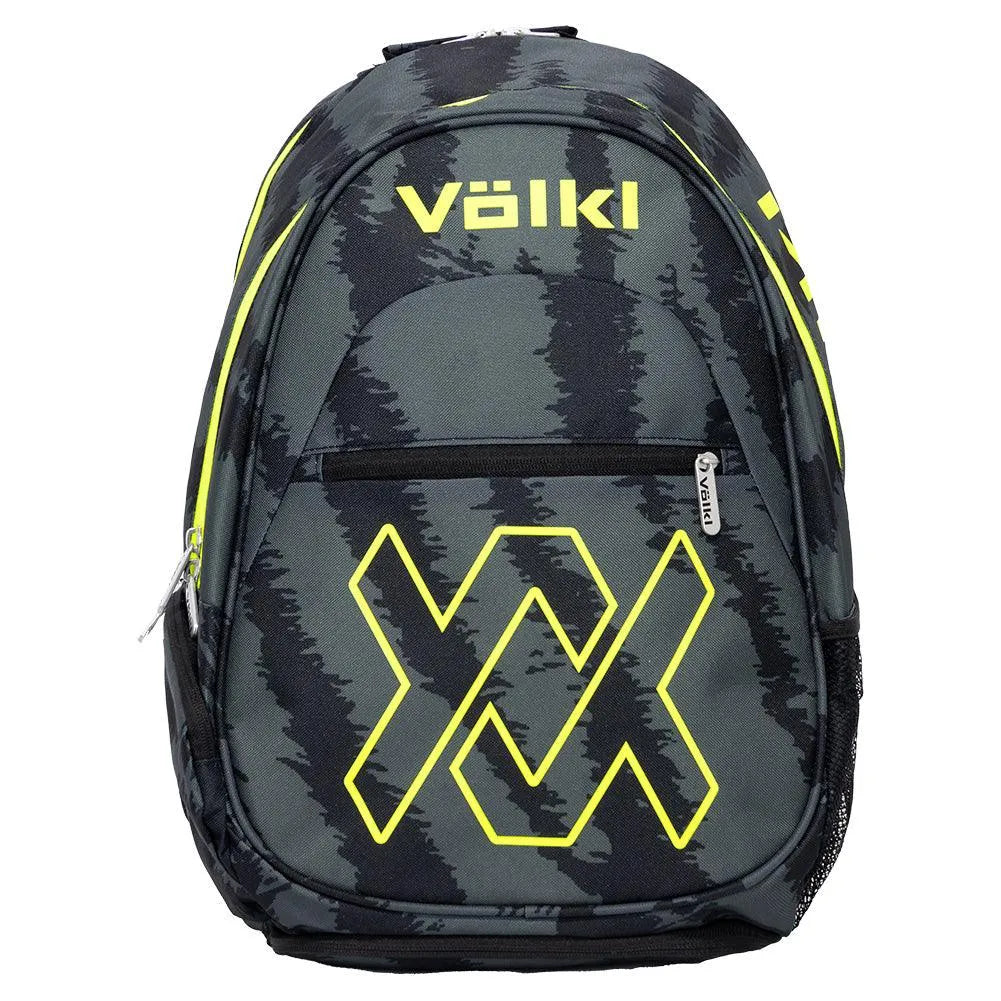 Tour Zebra Tennis Backpack Black and Neon Yellow