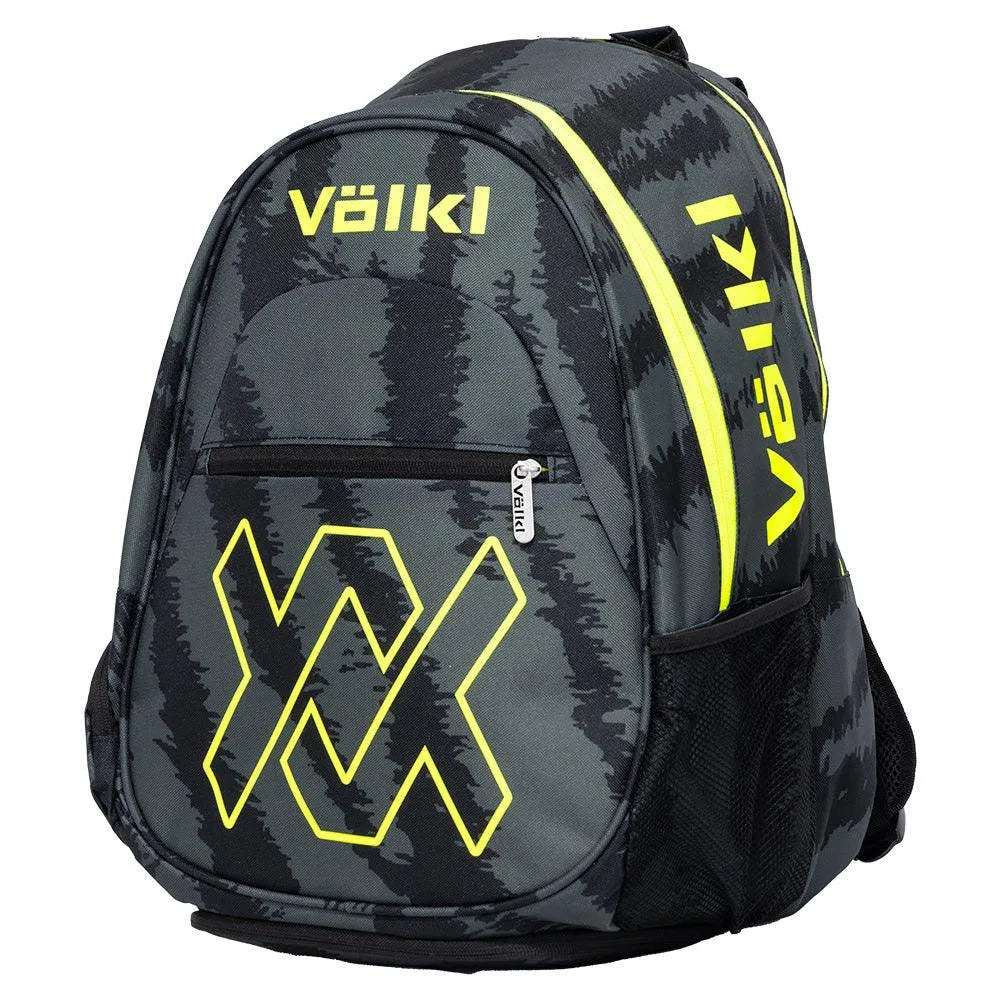 Tour Zebra Tennis Backpack Black and Neon Yellow-Bags-Volkl-V74443-_2-Tennis Express
