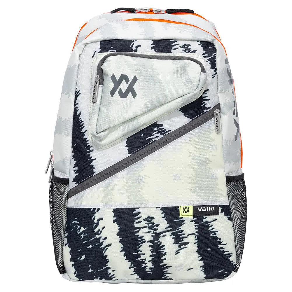 Tour Zebra Euro Tennis Backpack Black and Neon Yellow