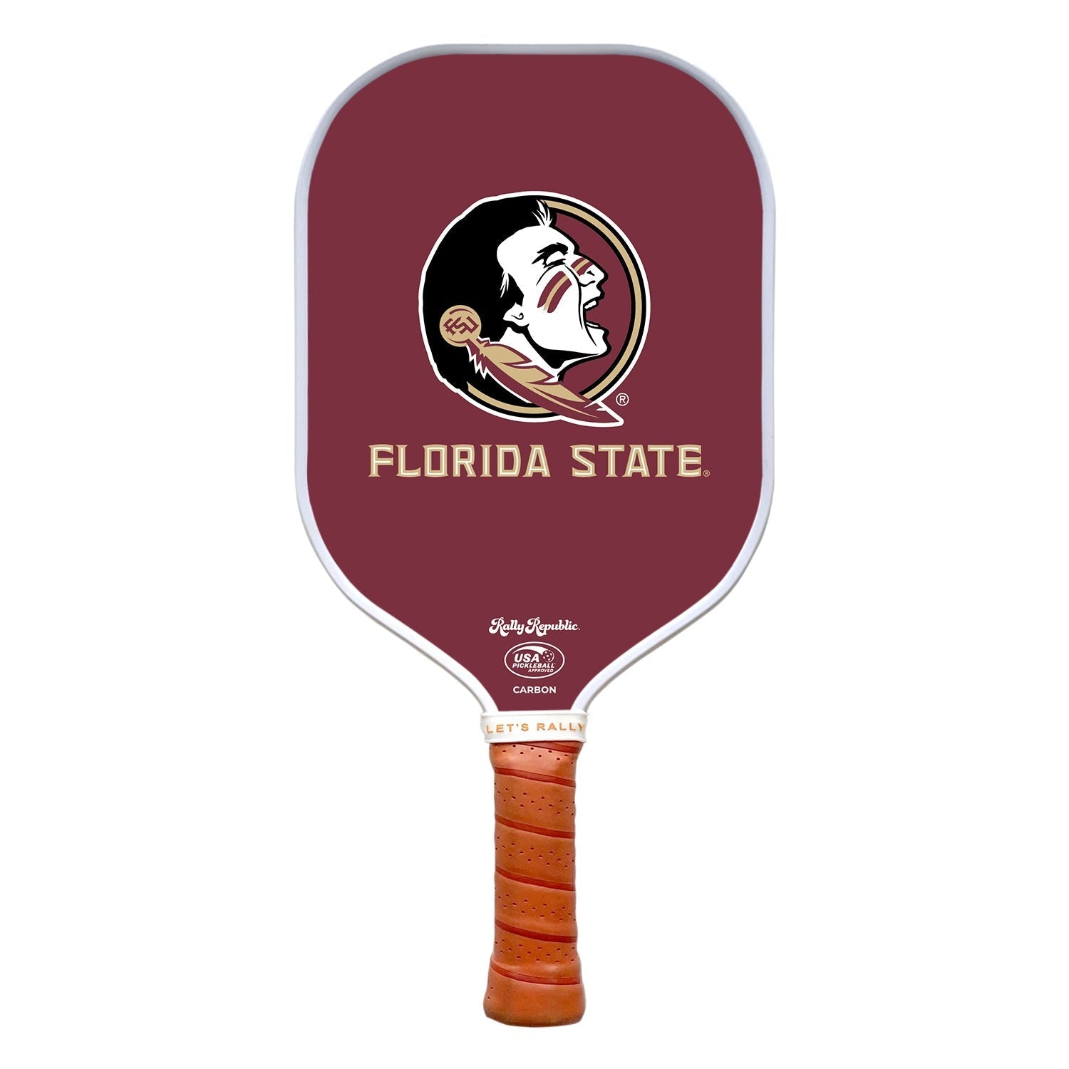 Rally Republic Pickleball Florida State Seminoles Garnet Head Mark Pickleball Paddle