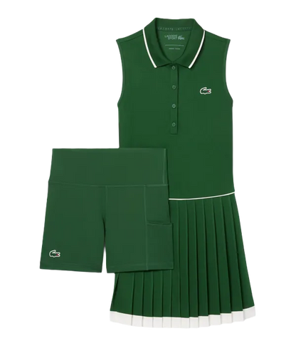 Vestido Lacoste Verde/White 2025