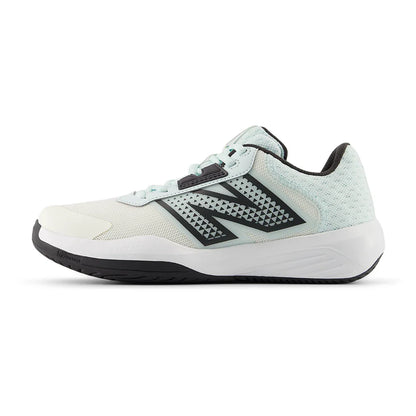 Women's 696v6 2E Width Tennis Shoes Sea Salt and Glint Blue