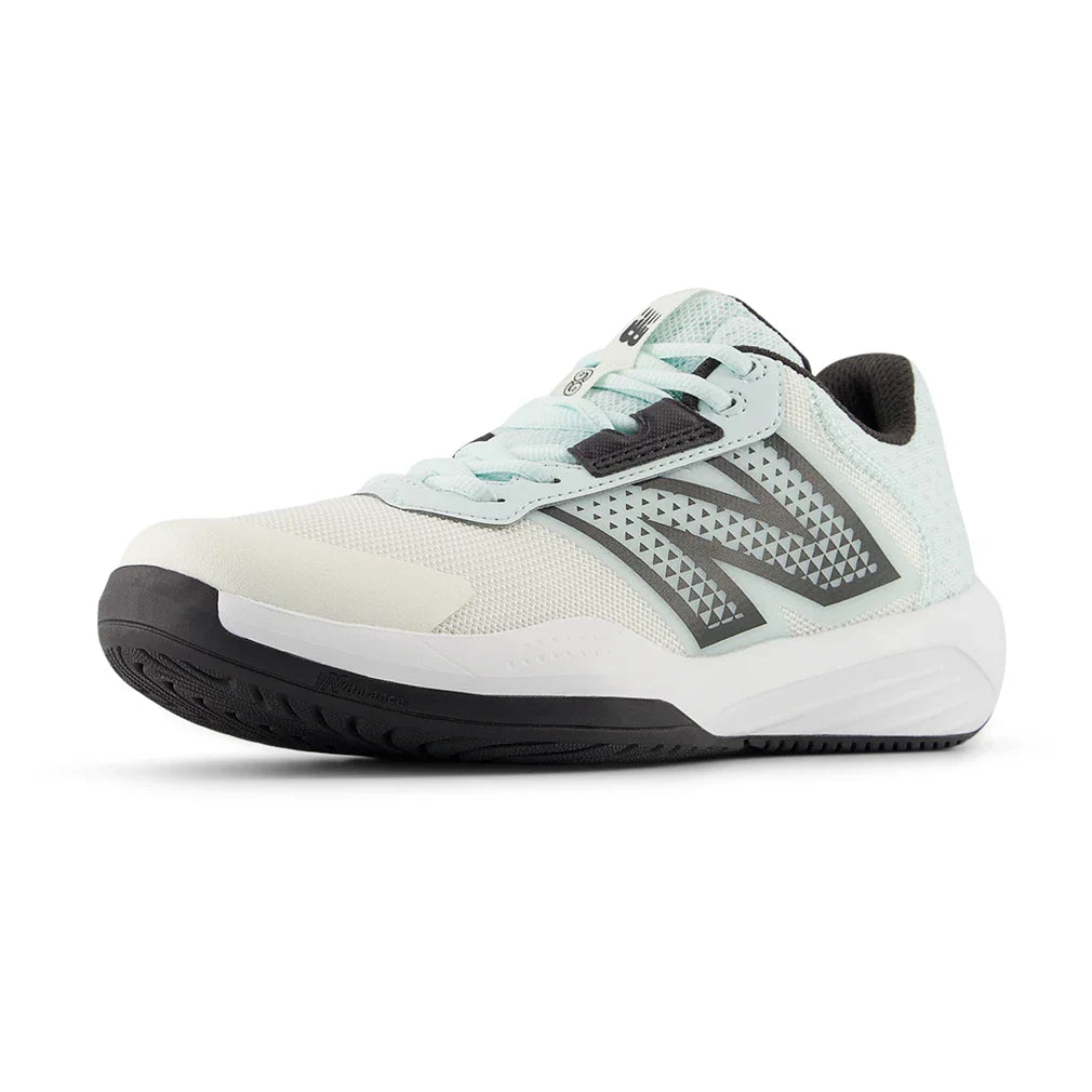 Women's 696v6 2E Width Tennis Shoes Sea Salt and Glint Blue-Footwear-New Balance-W6963VZ2E-Tennis Express