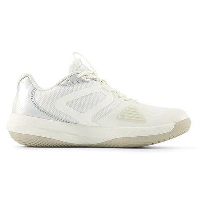 Women's FuelCell 796v5 2E Width Tennis Shoes Sea Salt and Metallic Silver 877 C