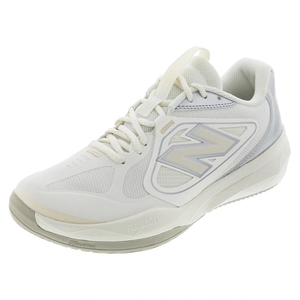 Women's FuelCell 796v5 D Width Tennis Shoes Sea Salt and Metallic Silver 877 C-Footwear-New Balance-W7967H3Dcopy-Tennis Express