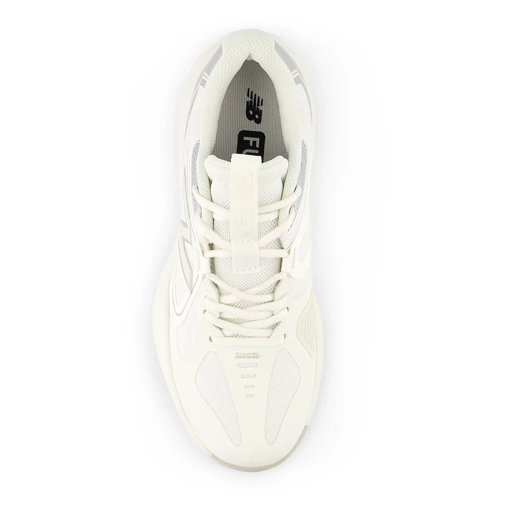 Women's FuelCell 796v5 B Width Tennis Shoes Sea Salt and Metallic Silver 877 C