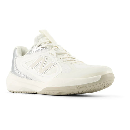 Women's FuelCell 796v5 D Width Tennis Shoes Sea Salt and Metallic Silver 877 C