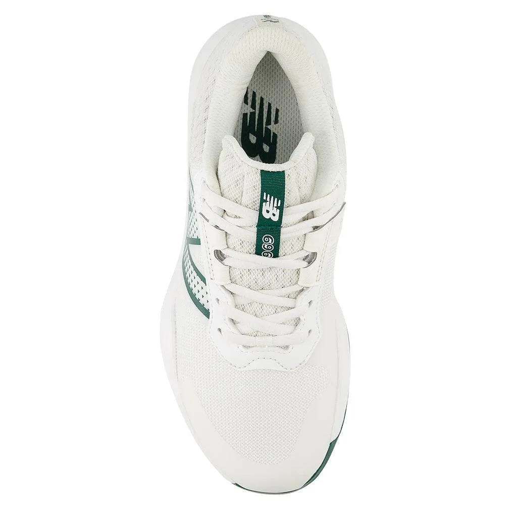 Women's 696v6 B Width Tennis Shoes White and Marsh Green