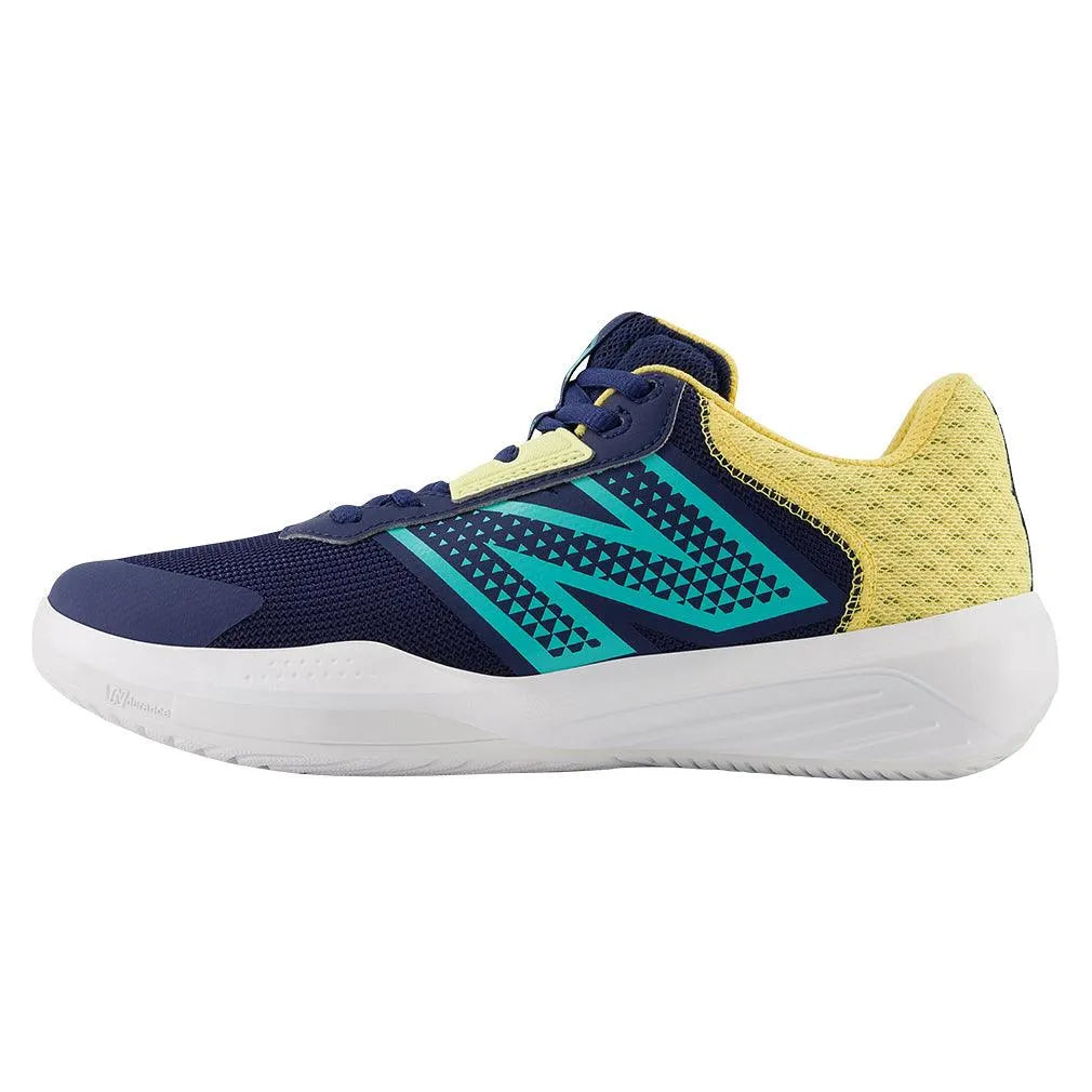 Women's 696v6 D Width Tennis Shoes White and Cyber Jade