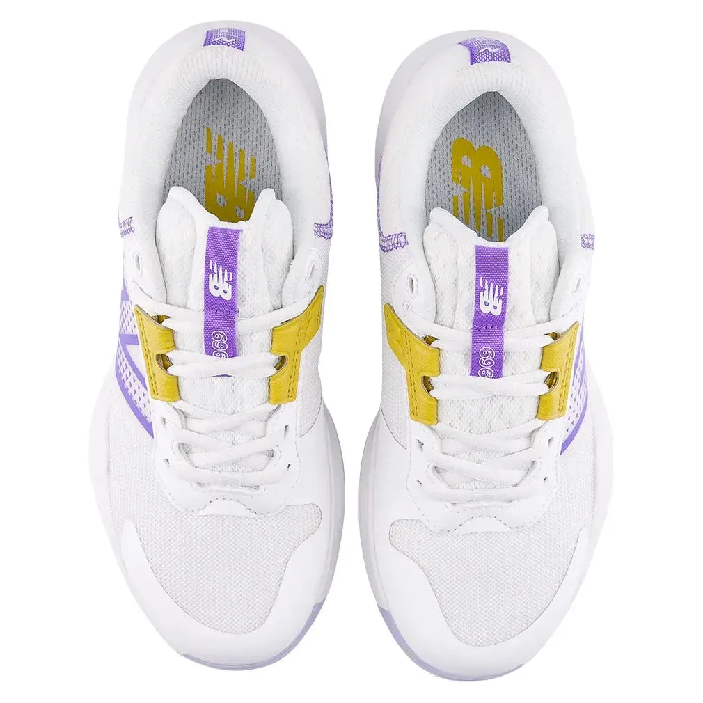 Women's 696v6 D Width Tennis Shoes White and Daybreak