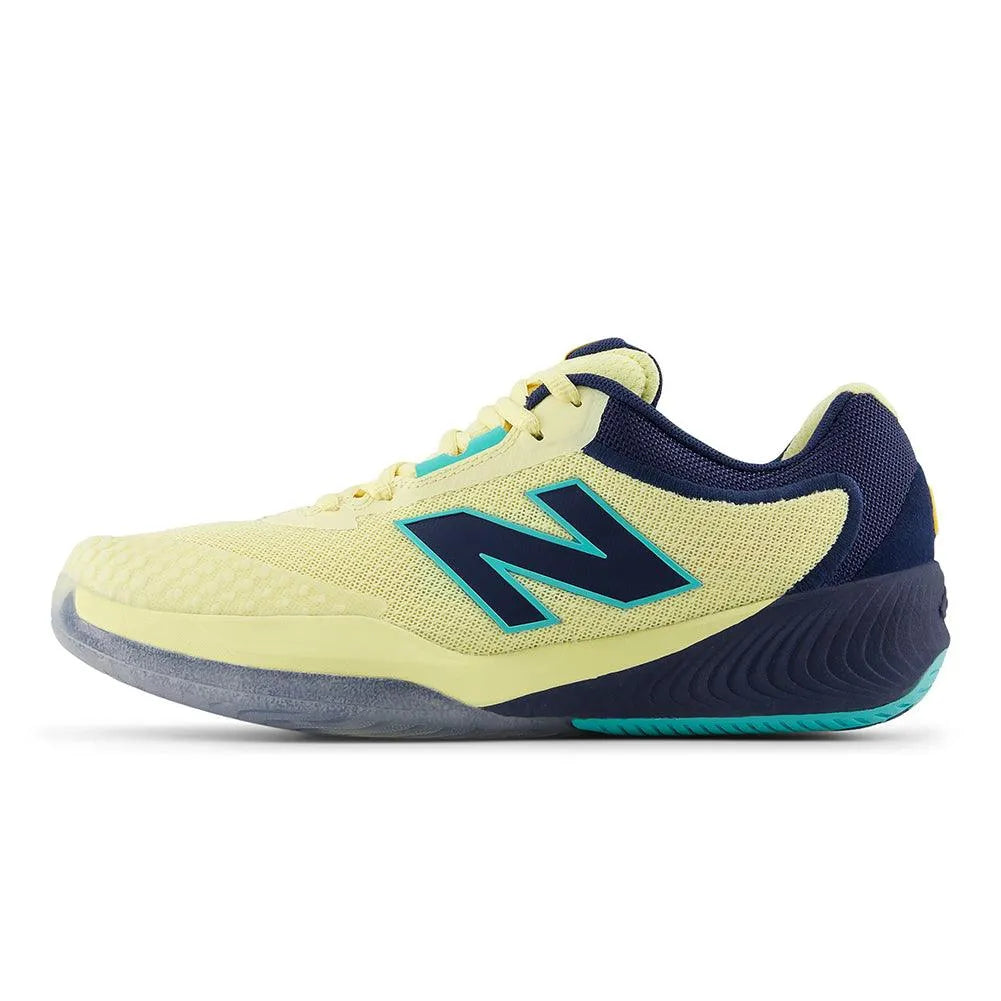 Women's FuelCell 996v6 B Width Tennis Shoes Parchment and Navy