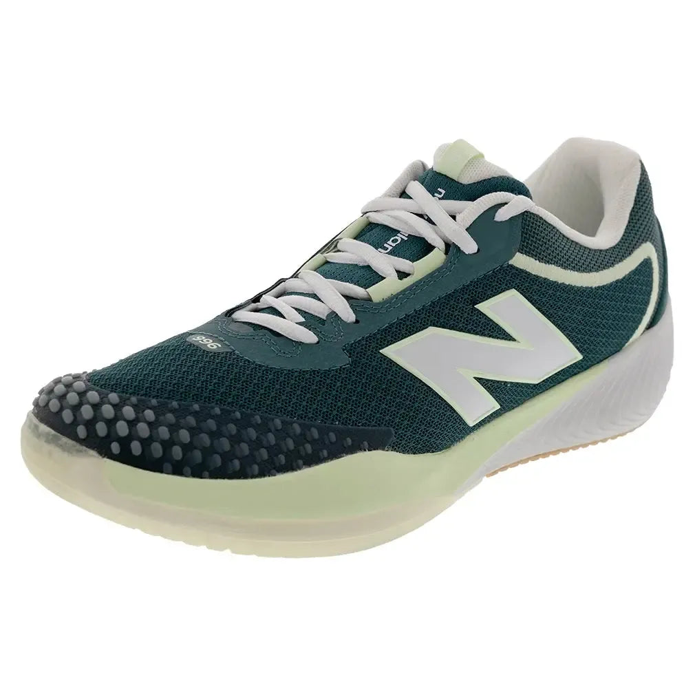 Women's FuelCell 996v6 D Width Tennis Shoes New Spruce and White-Footwear-New Balance-WCH996S6B-F25copy-Tennis Express