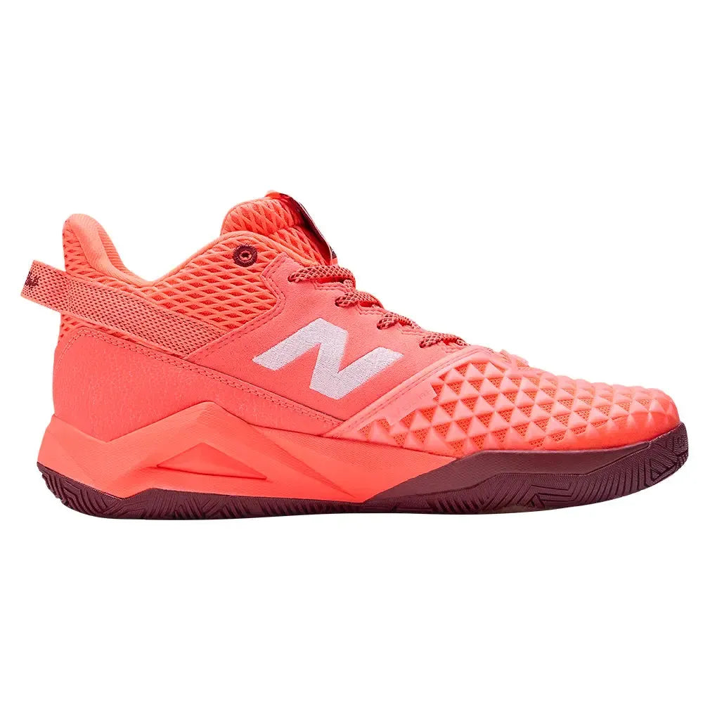 Women's Coco CG2 B Width Tennis Shoes Urgent Red and Monarch Burgundy