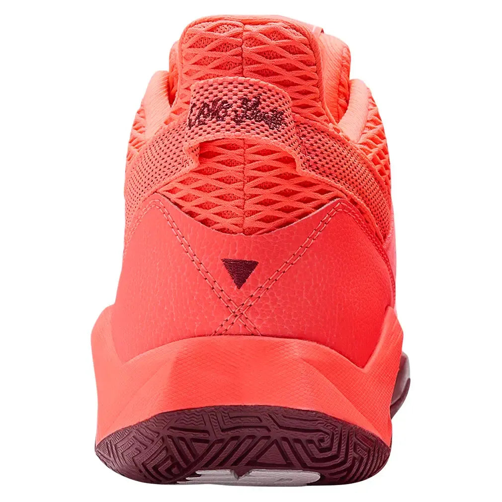 Women's Coco CG2 B Width Tennis Shoes Urgent Red and Monarch Burgundy